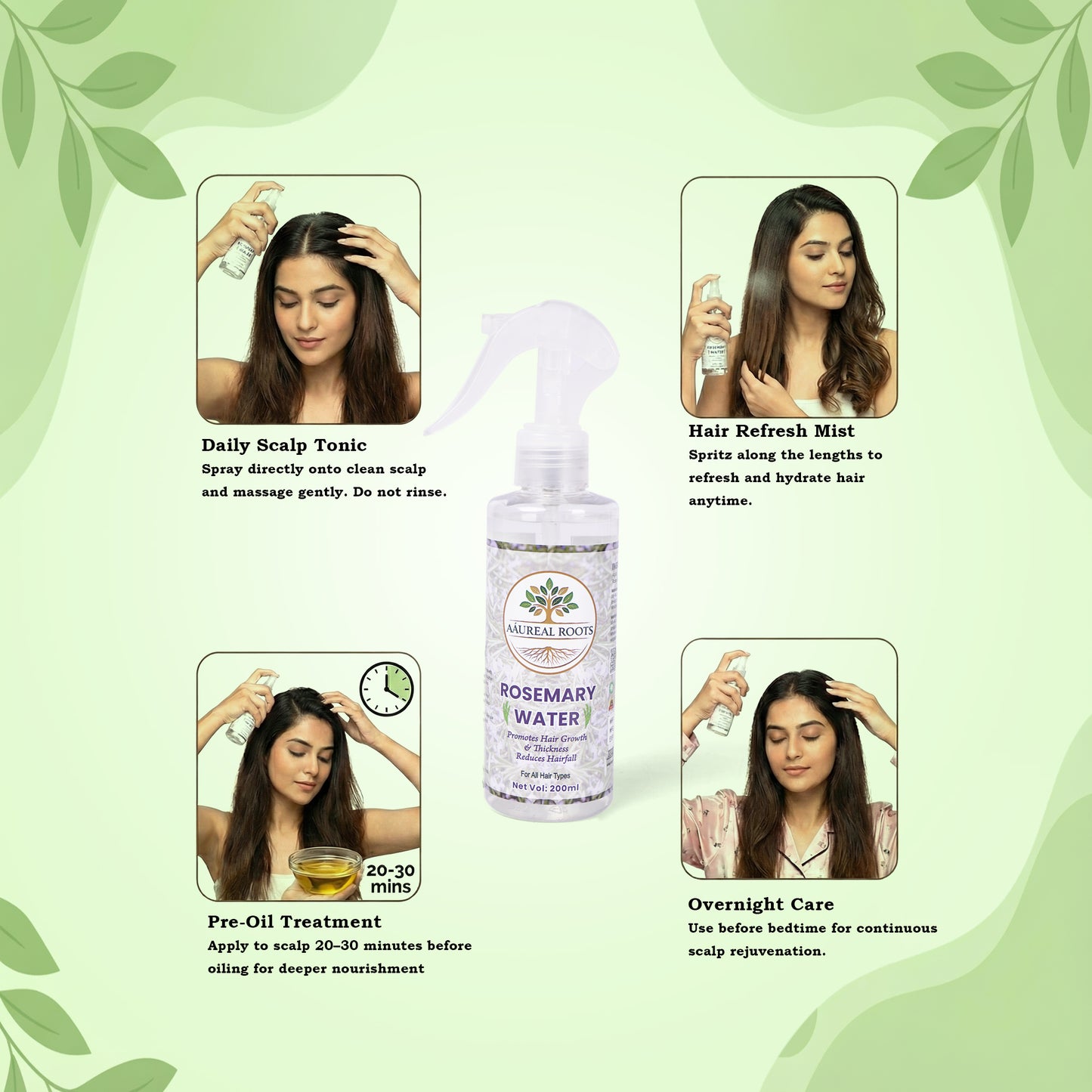 Aaureal Roots Rosemary Botanical Water