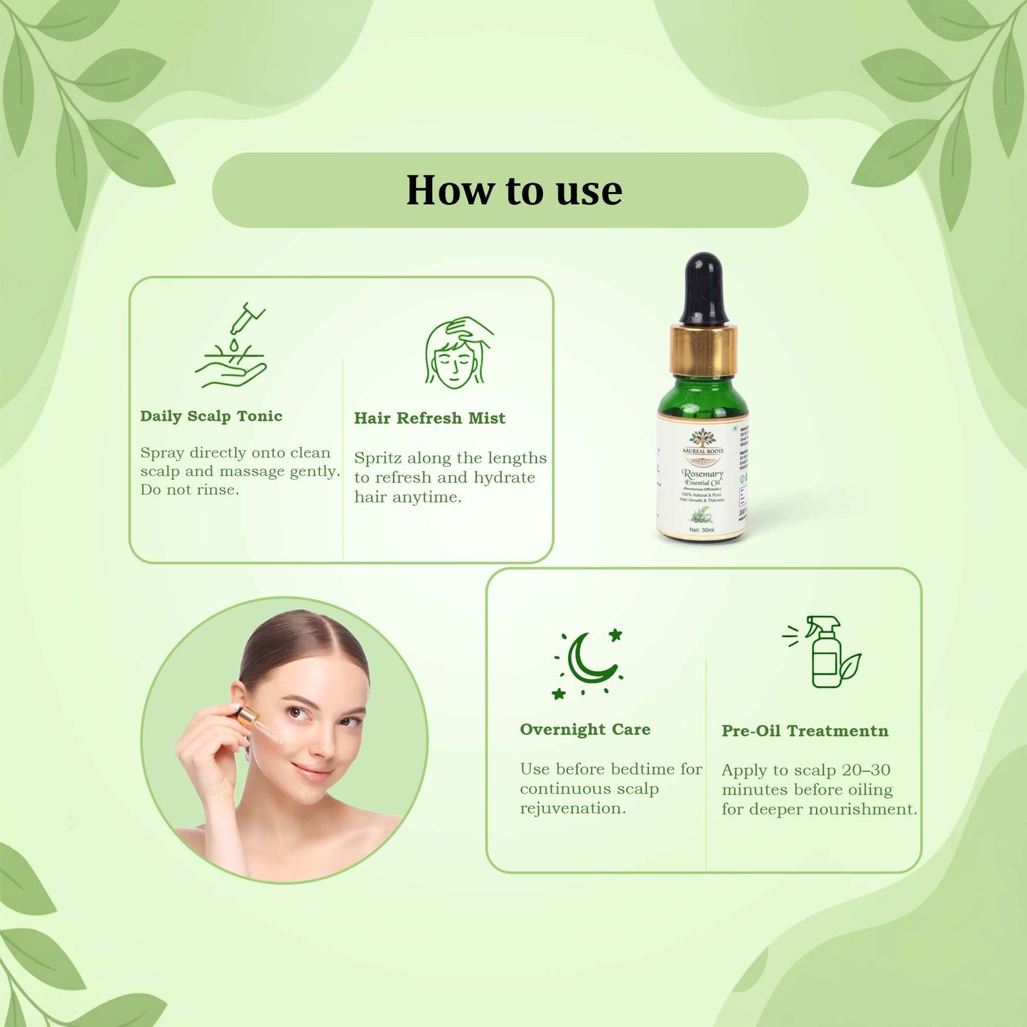 Aaureal Roots Rosemary Essential Oil
