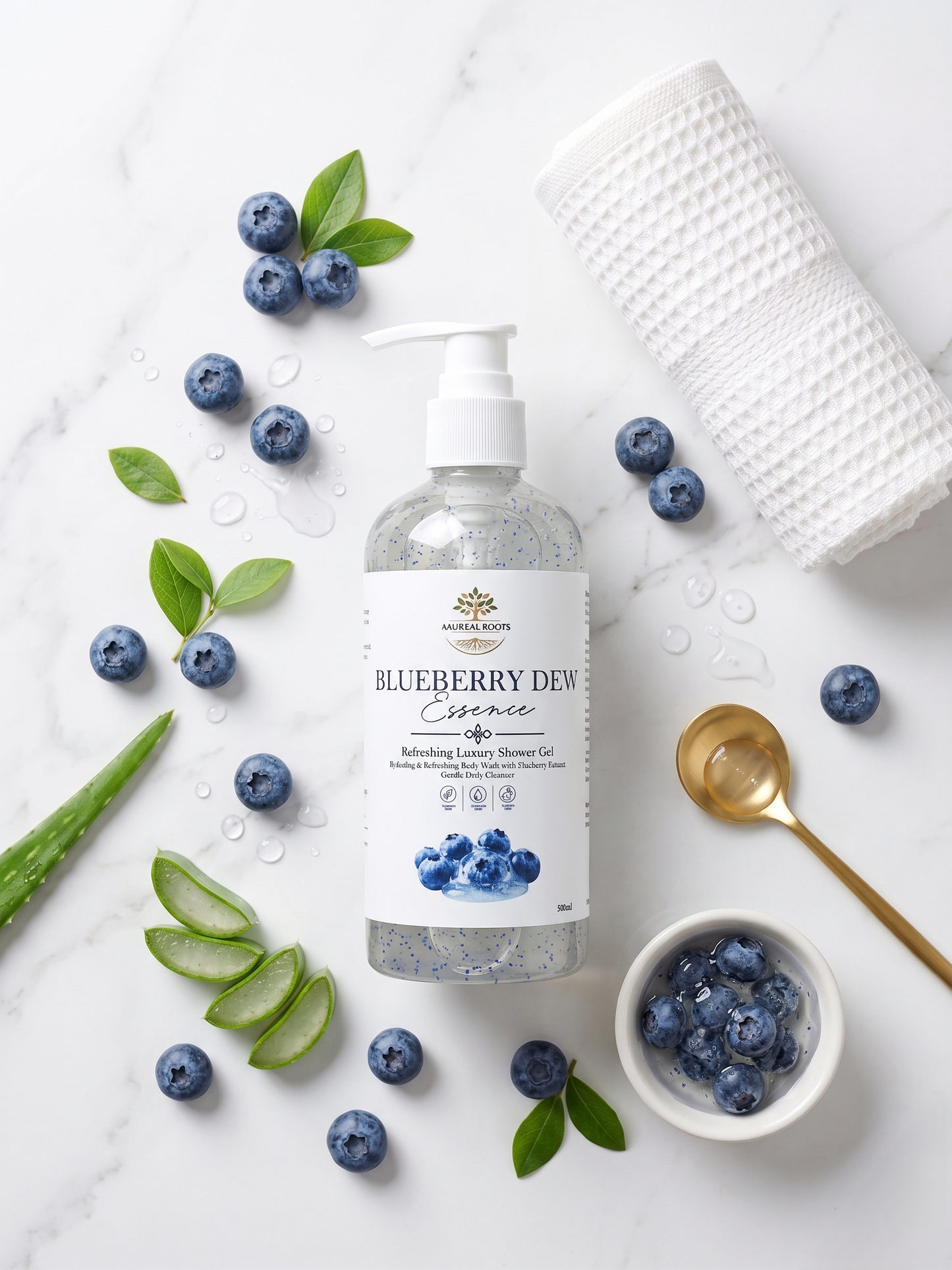 Blueberry Dew Essence — Refreshing Luxury Shower Gel