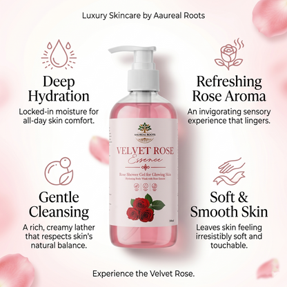 Velvet Rose Essence — Luxury Floral Shower Gel