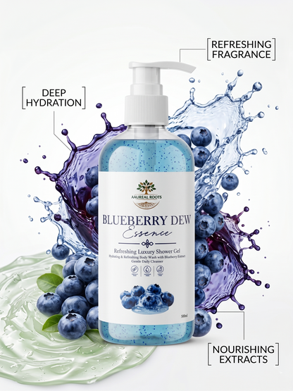 Blueberry Dew Essence — Refreshing Luxury Shower Gel