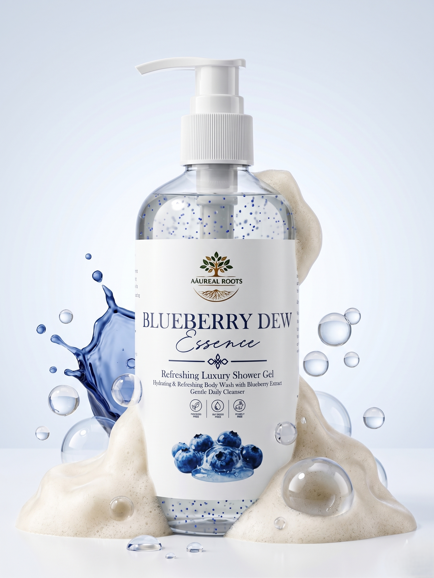 Blueberry Dew Essence — Refreshing Luxury Shower Gel