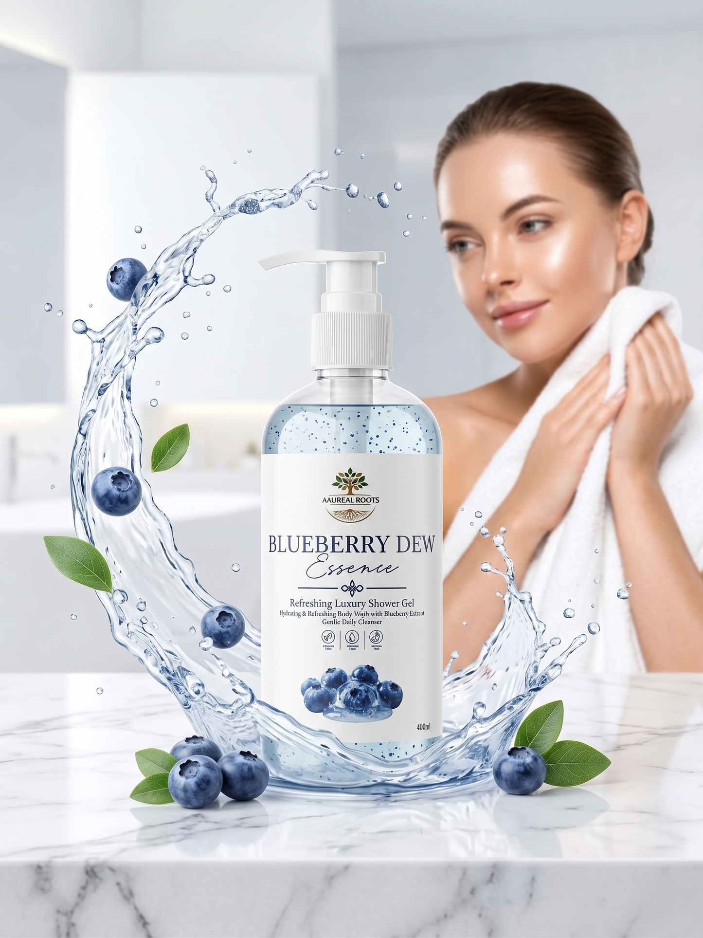 Blueberry Dew Essence — Refreshing Luxury Shower Gel