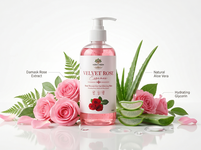 Velvet Rose Essence — Luxury Floral Shower Gel