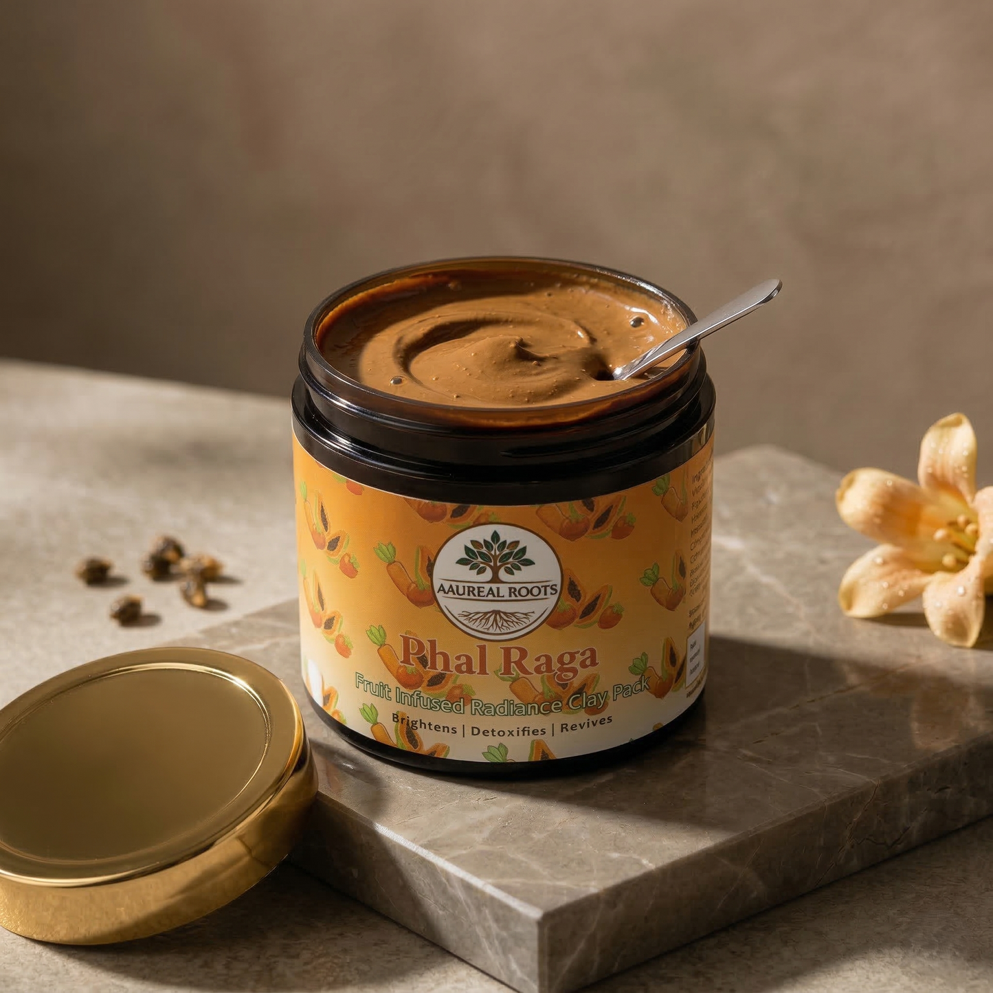 Aaureal Roots - Phal Raga Fruit Infused Radiance Clay Face Pack