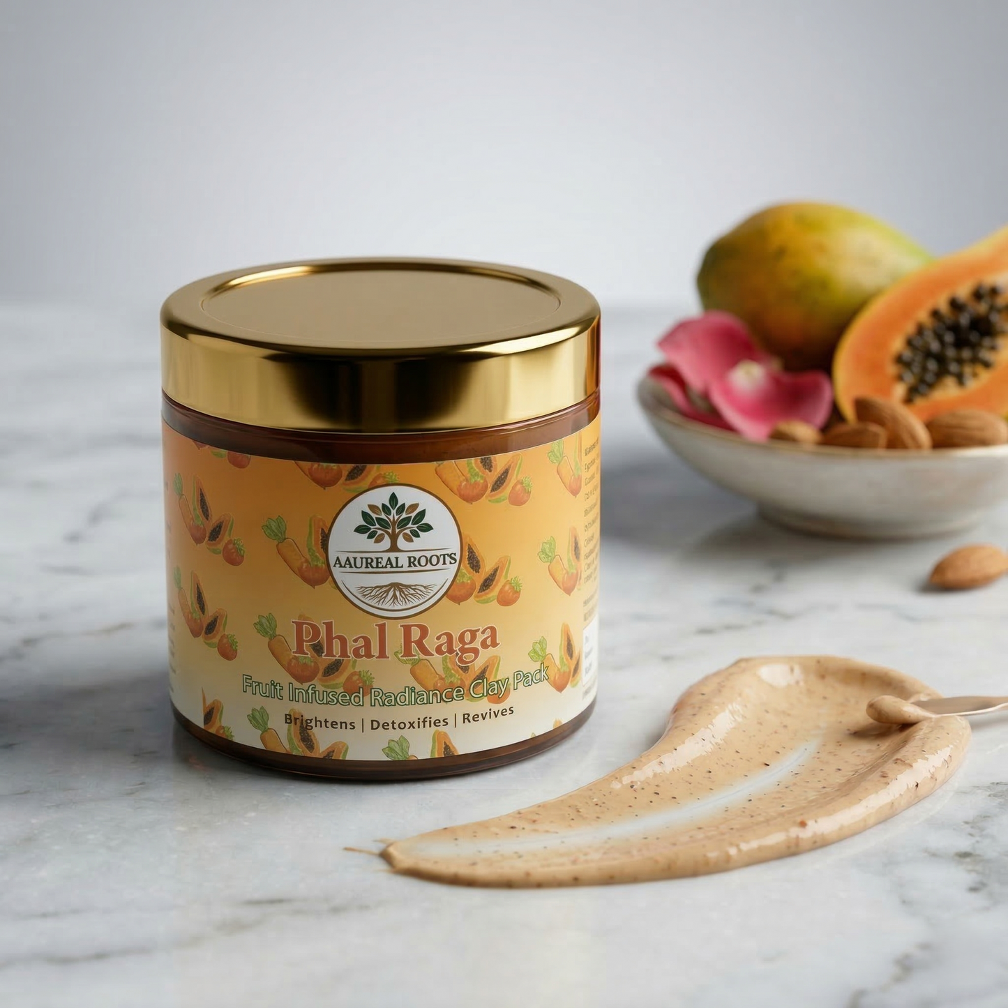 Aaureal Roots - Phal Raga Fruit Infused Radiance Clay Face Pack