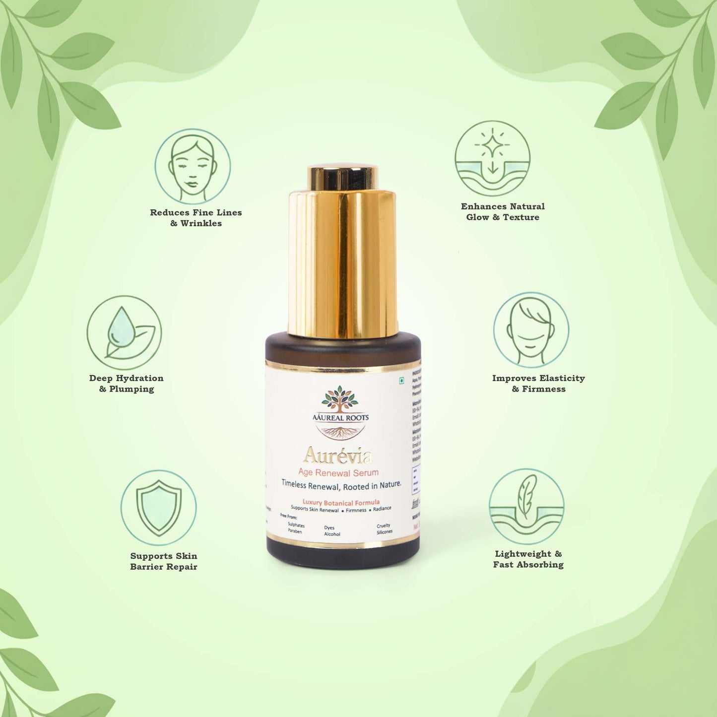Aaureal Roots Aurévia Age Renewal Face Serum