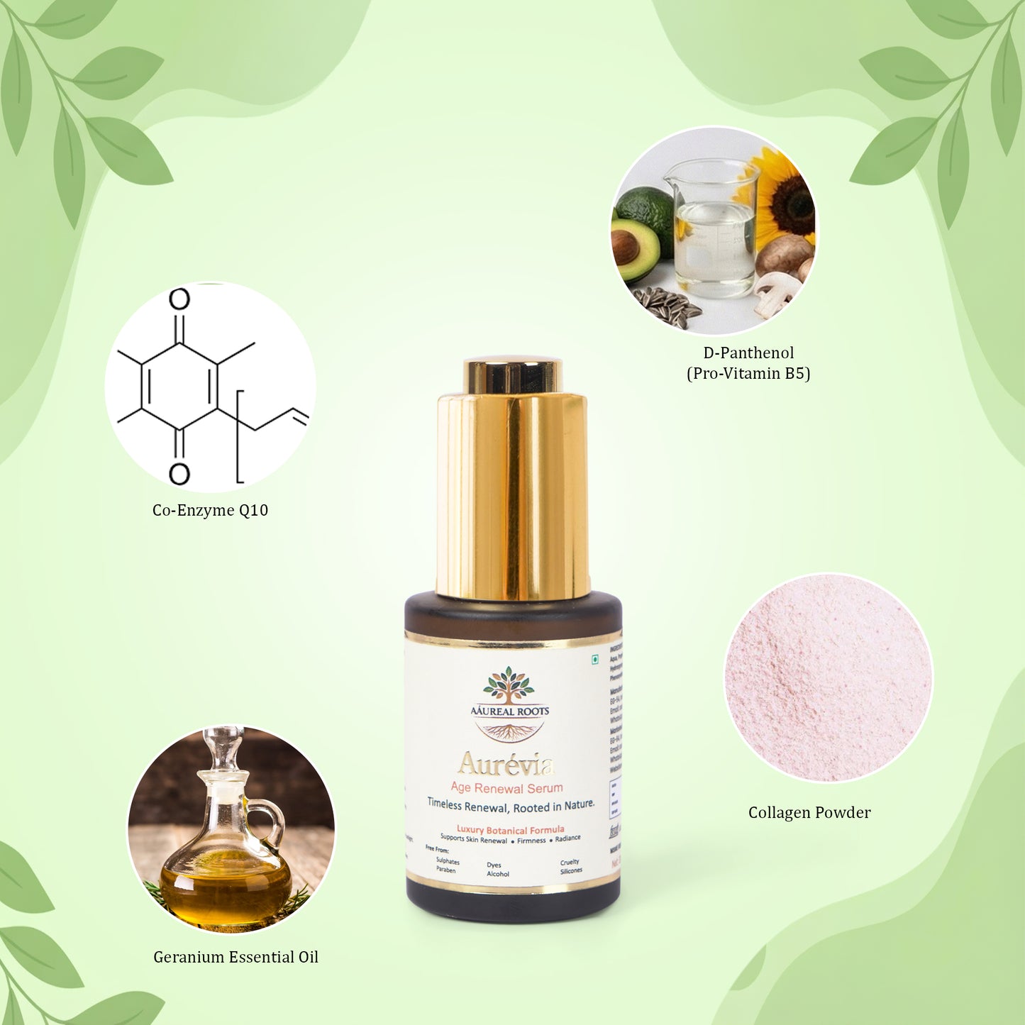Aaureal Roots Aurévia Age Renewal Face Serum