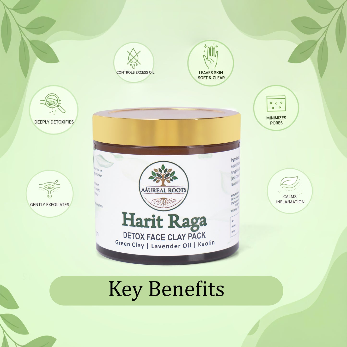 Aaureal Roots Harit Raga Detox Face Pack