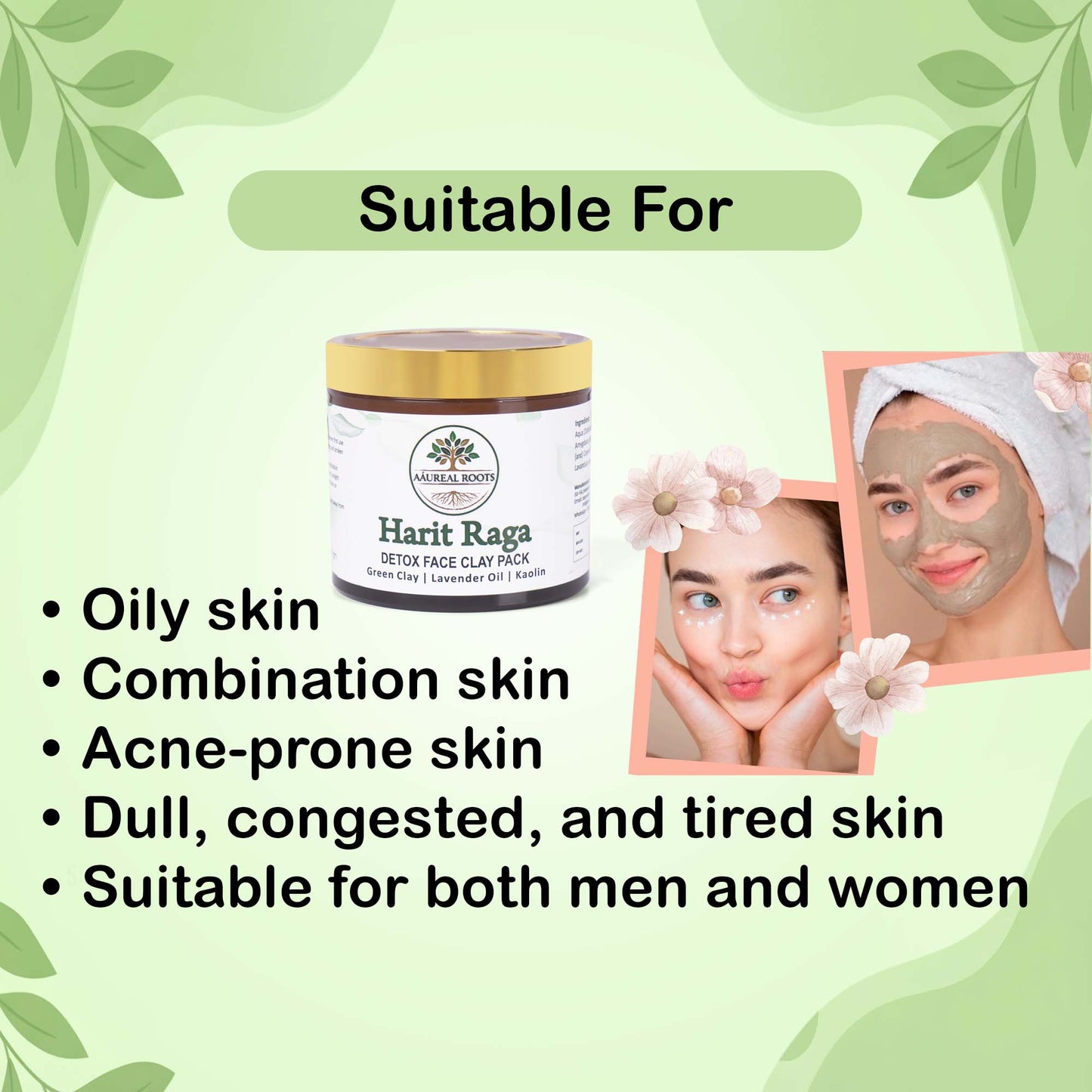 Aaureal Roots Harit Raga Detox Face Pack