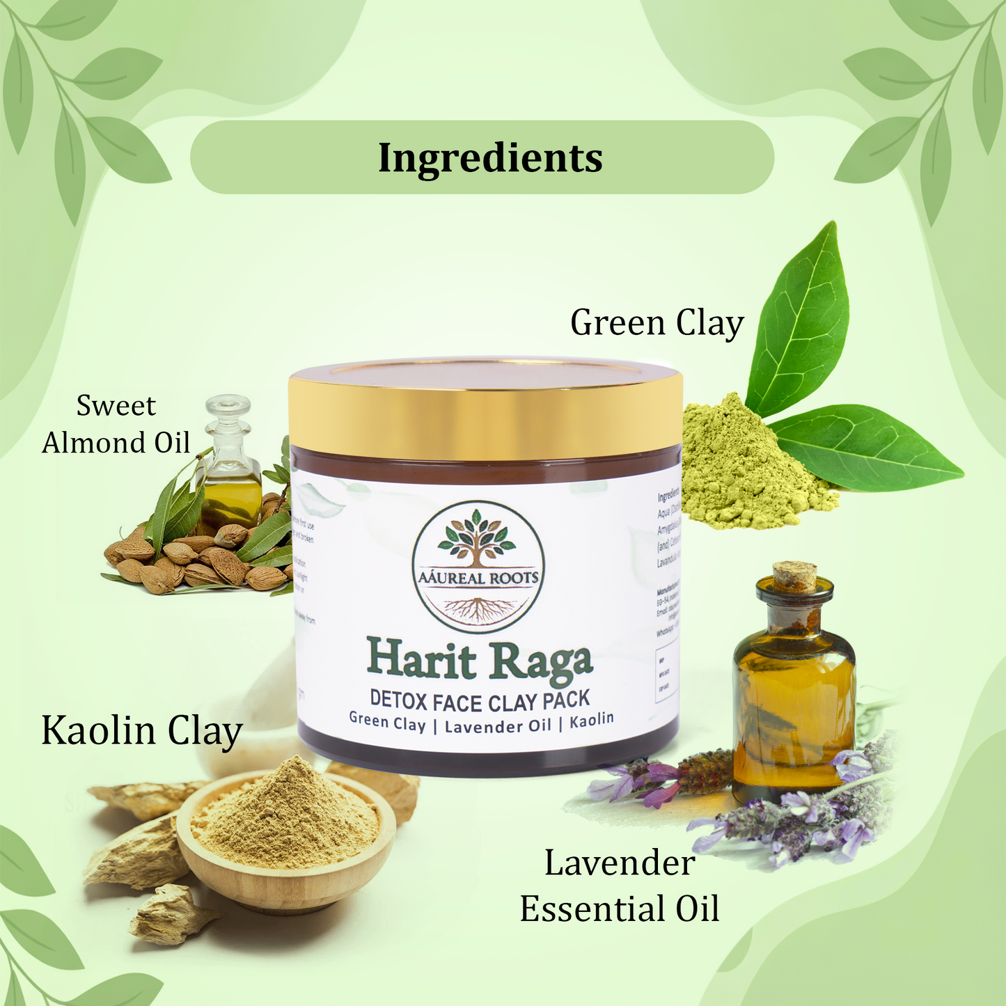 Aaureal Roots Harit Raga Detox Face Pack