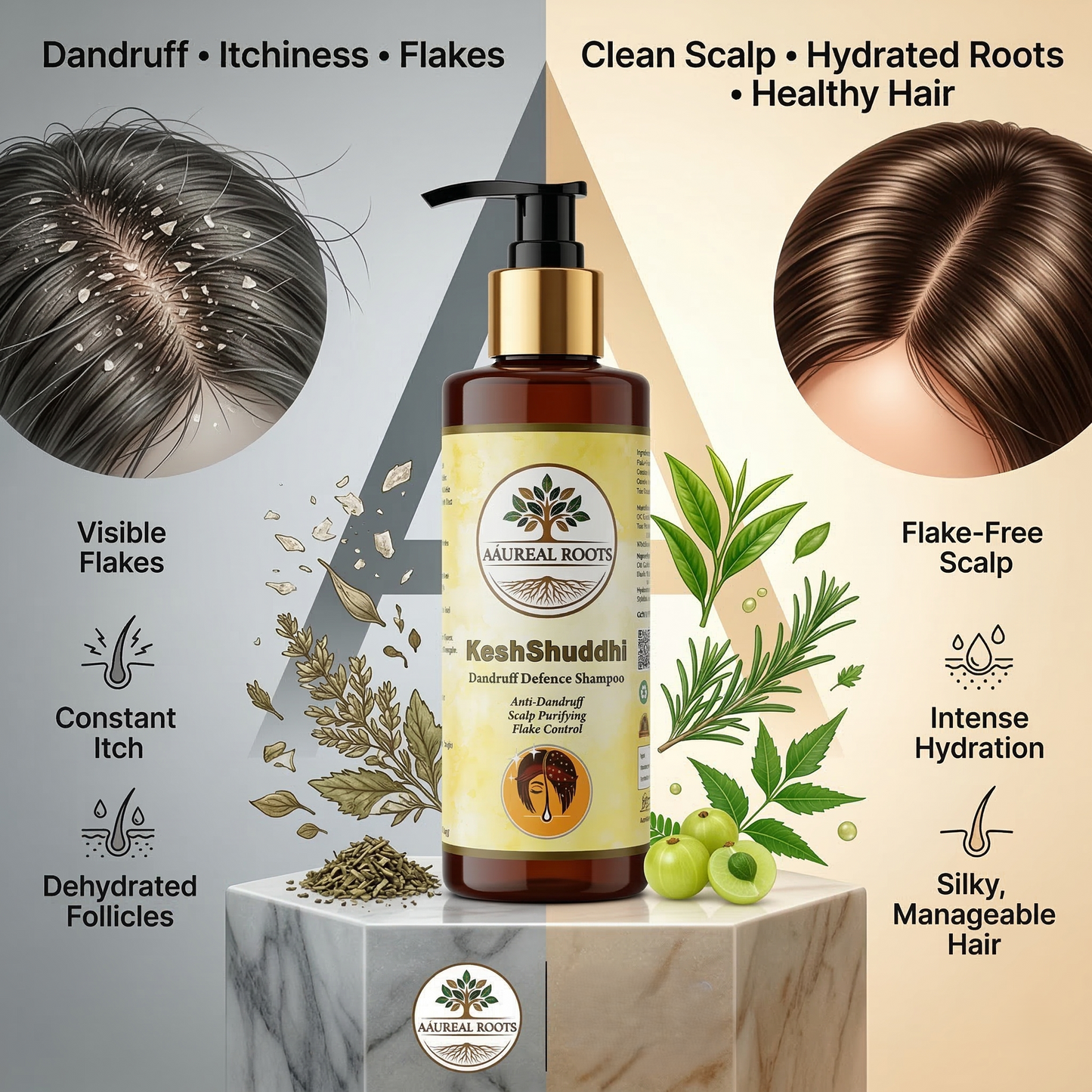 Aaureal Roots KeshShuddhi Dandruff Defense Shampoo