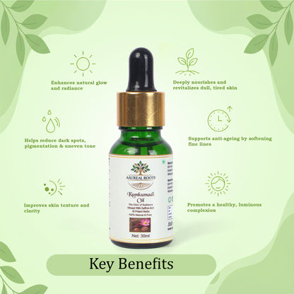 Aaureal Roots Kumkumadi Oil - Radiance Elixir