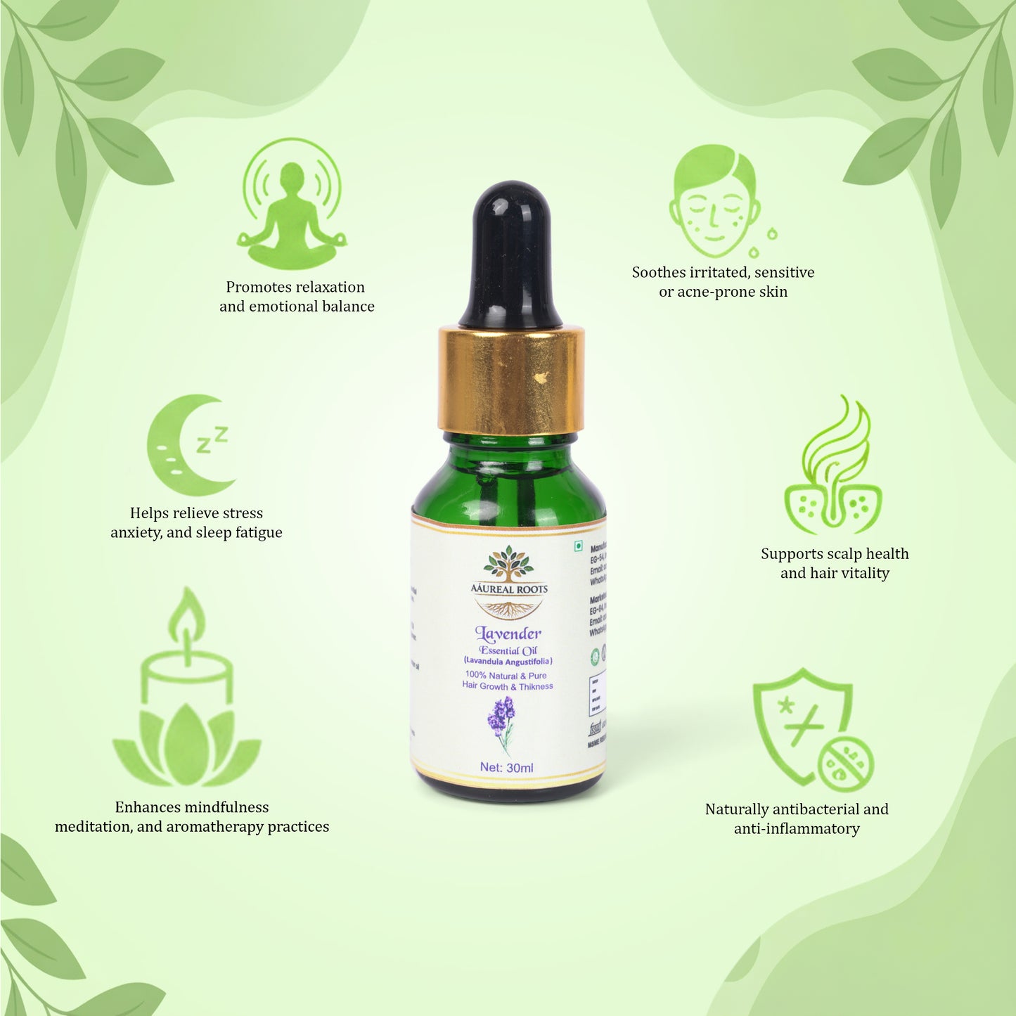 Aaureal Roots Lavender Essential Oil