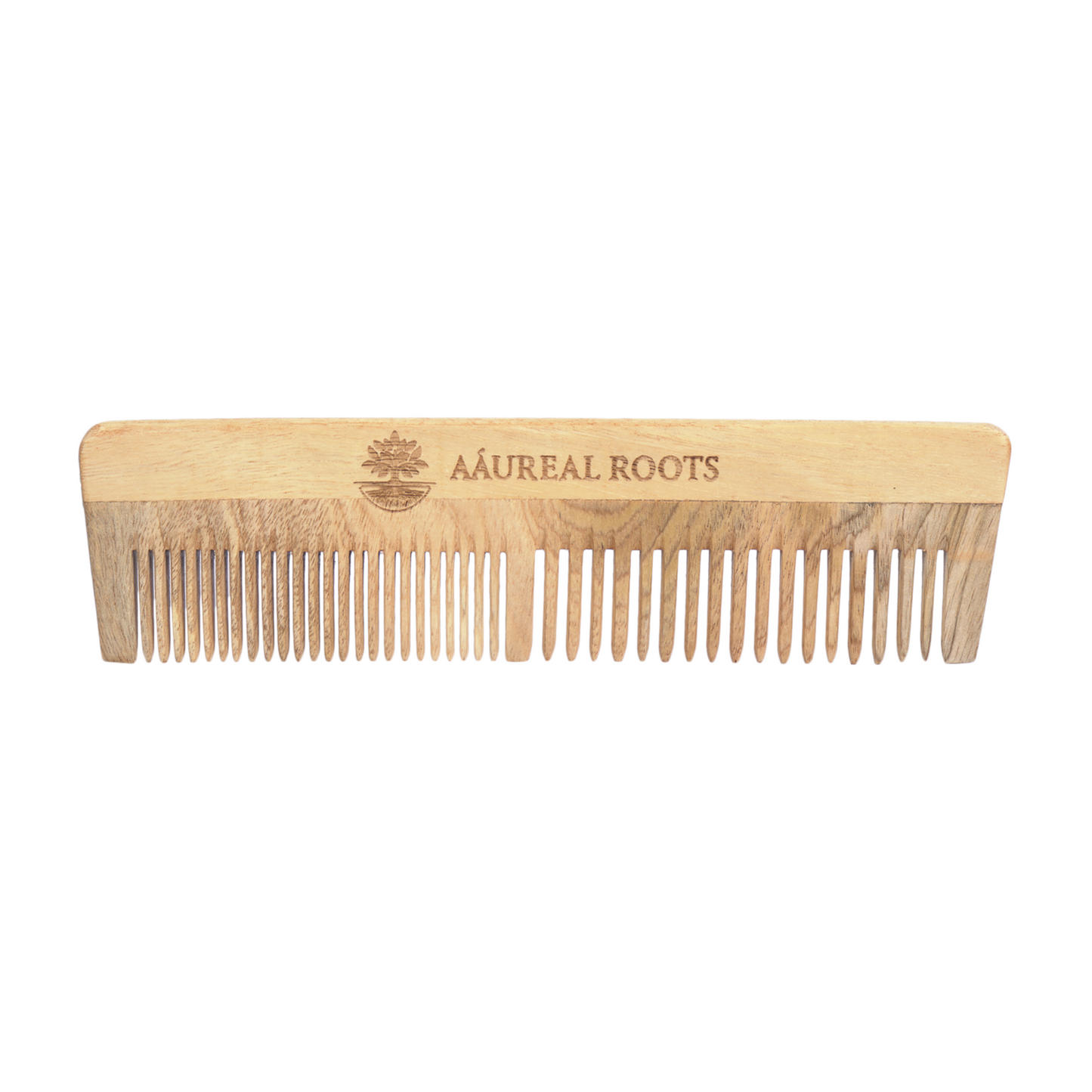Aaureal Roots Neem Wood Full Comb