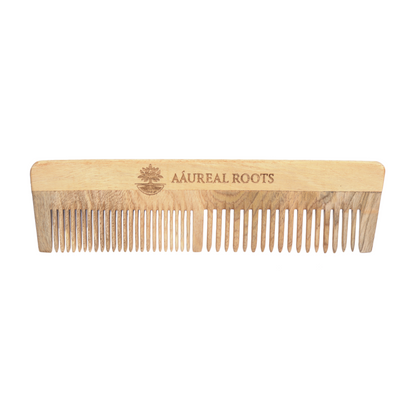 Aaureal Roots Neem Wood Full Comb