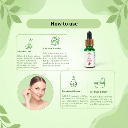 Aaureal Roots Pure Rose Essential Oil
