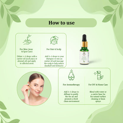 Aaureal Roots Pure Tea Tree Essential Oil
