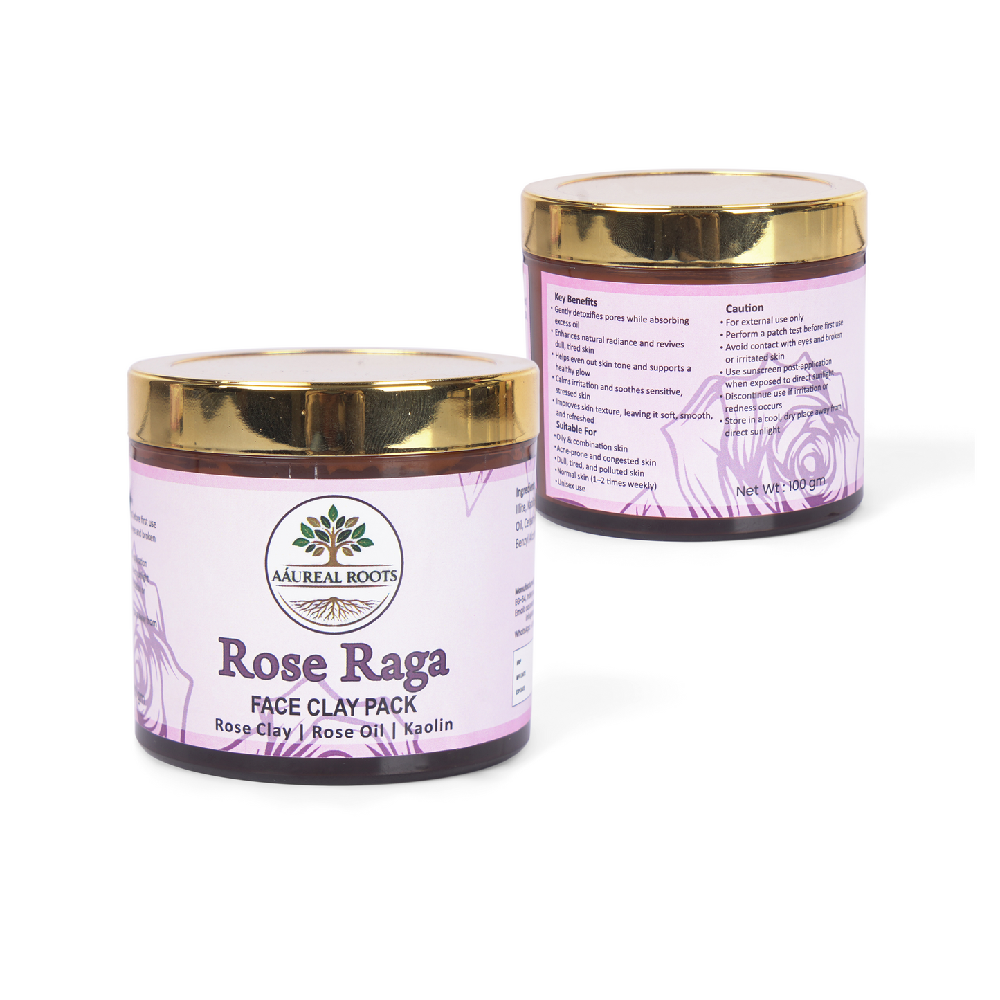 Aaureal Roots Rose Raga Clay Radiance Pack