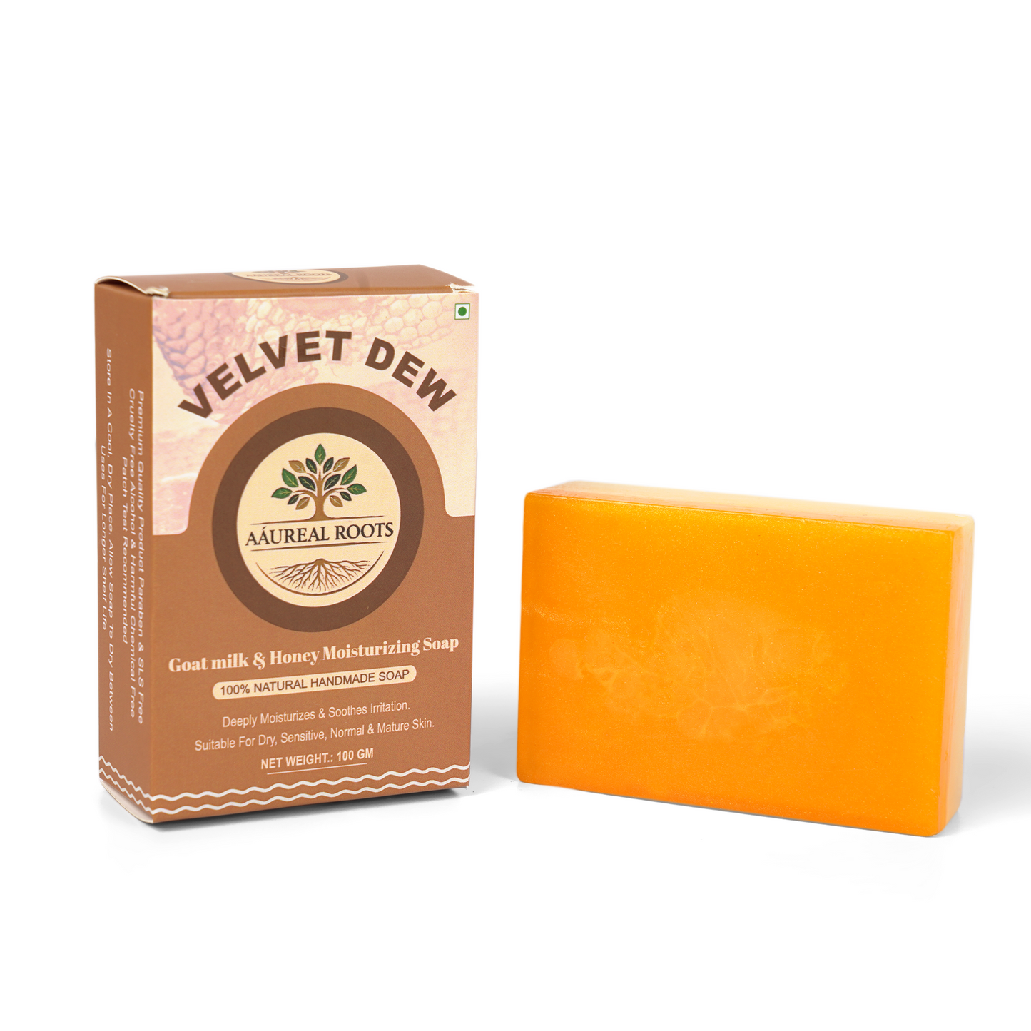 Aaureal Roots Velvet Dew - Moisturizing Soap