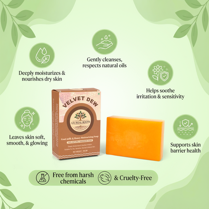Aaureal Roots Velvet Dew - Moisturizing Soap