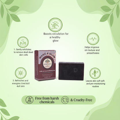 Aaureal Roots Wake & Glow Exfoliating Soap