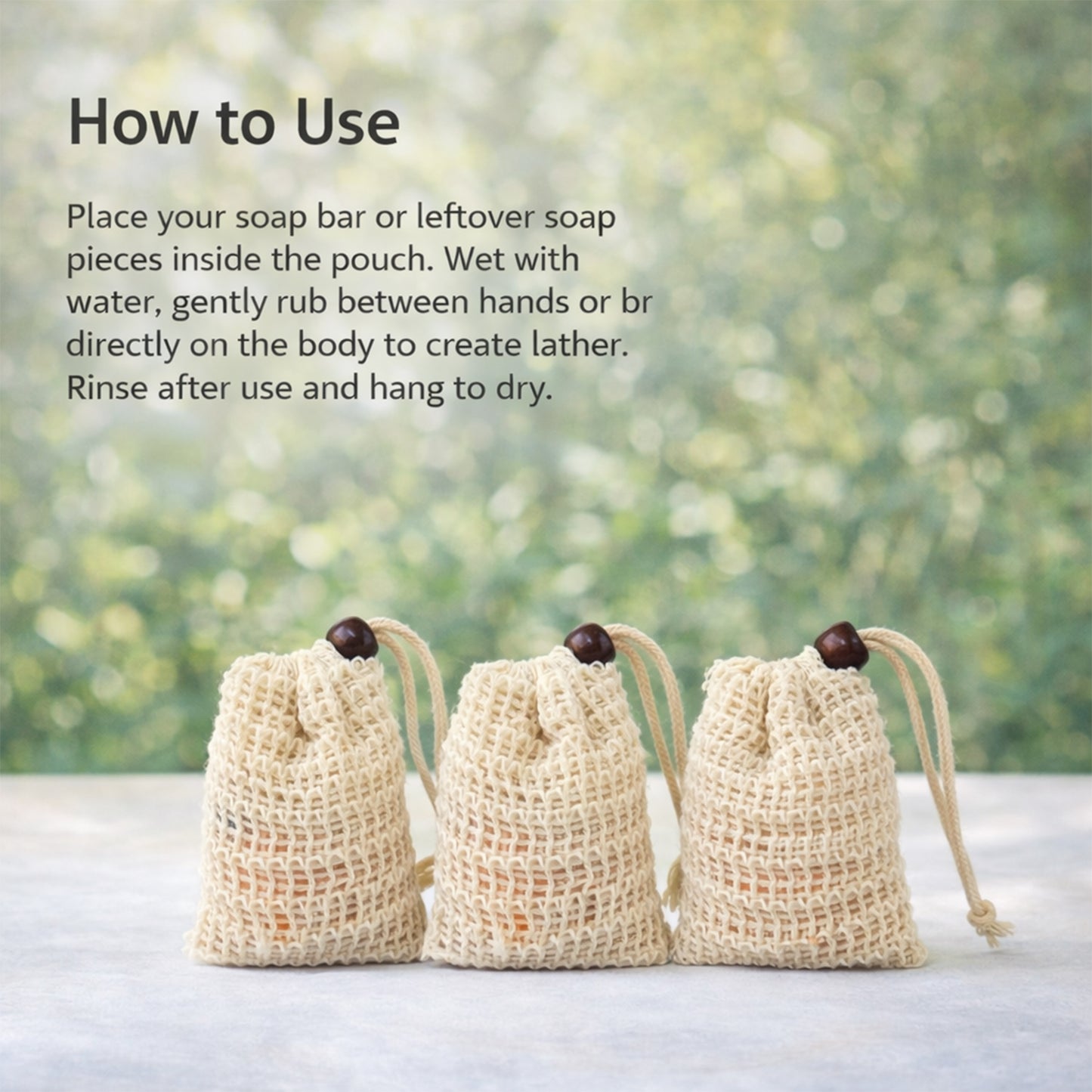 Aaureal Roots – RAMIE Soap Saver Pouch