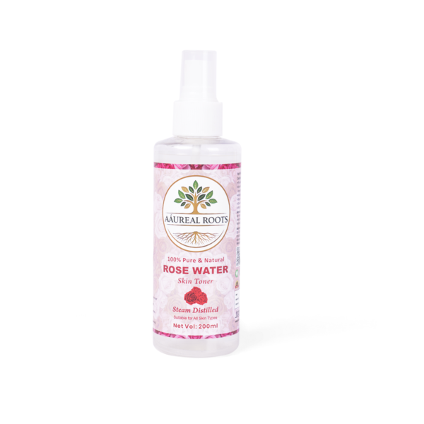 Aáureal Roots Pure Rose Water (Steam-Distilled Facial Mist)
