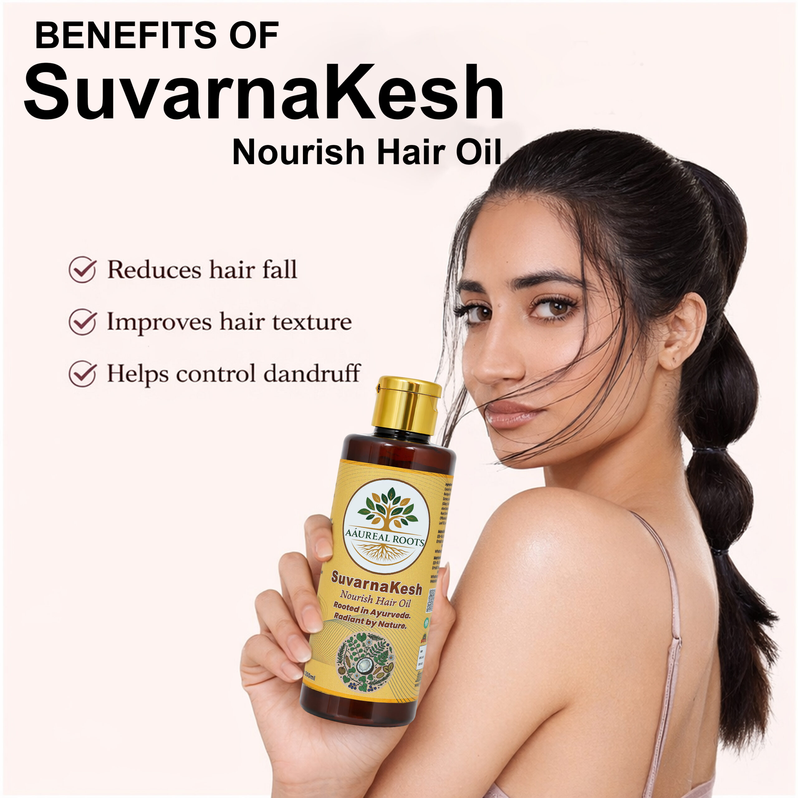 Aáureal Roots SuvarnaKesh Hair Nourish Oil - Image 5