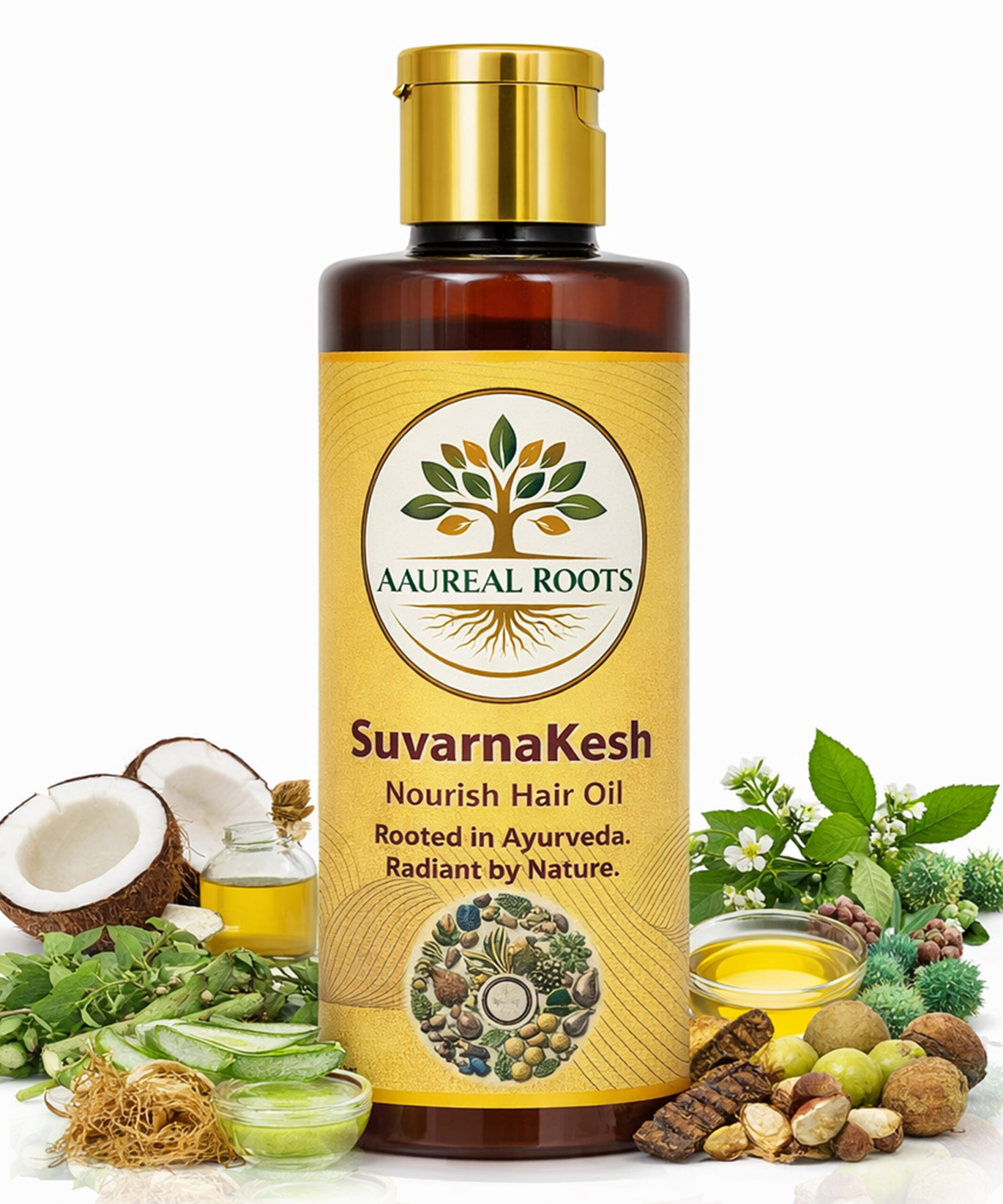 Aáureal Roots SuvarnaKesh Hair Nourish Oil - Image 3