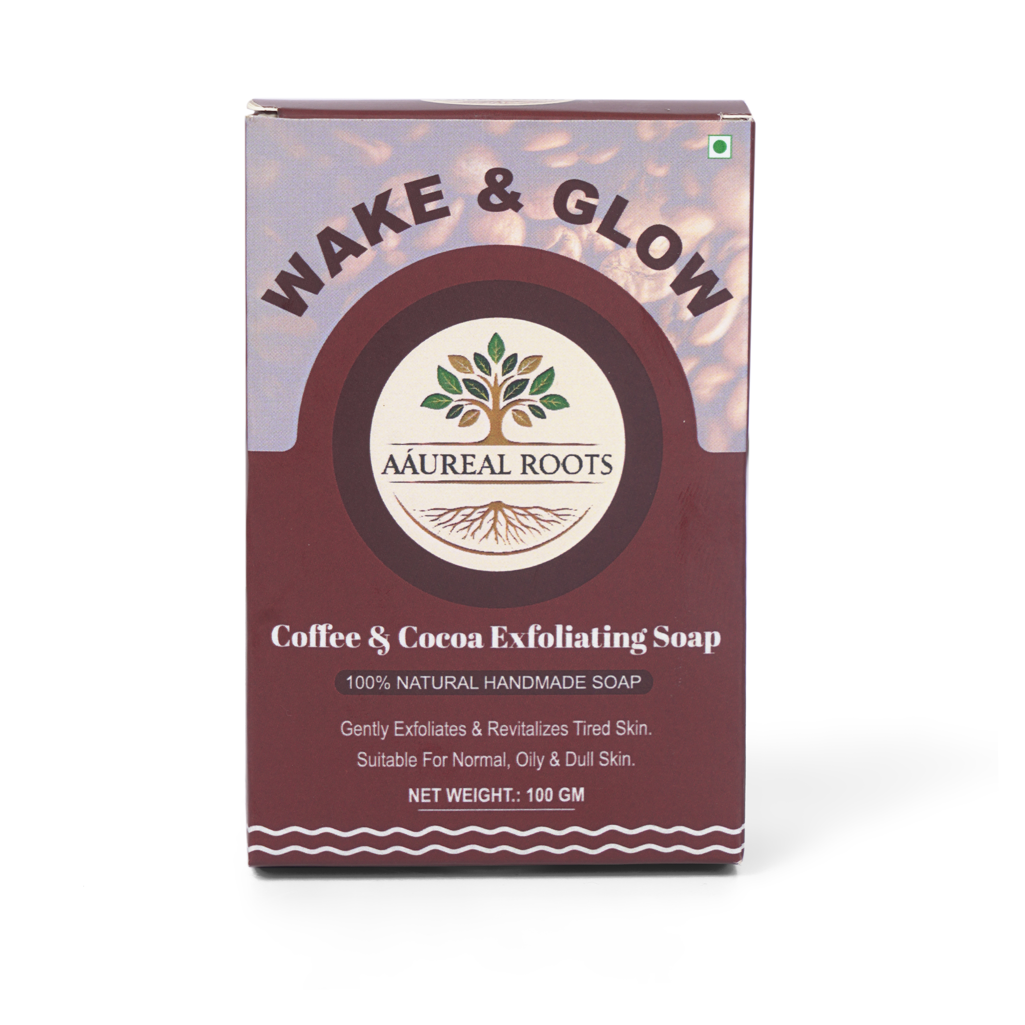 Aaureal Roots Wake & Glow Exfoliating Soap