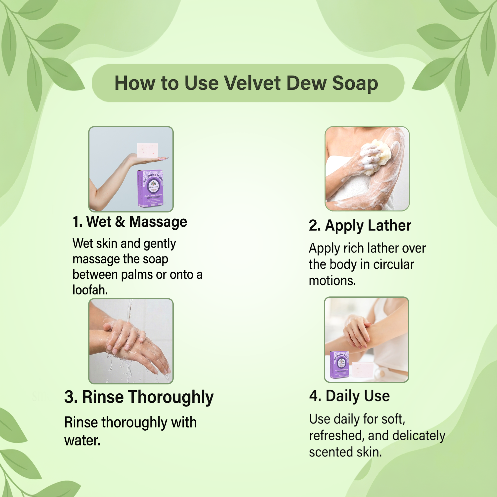 Aáureal Roots Lavender Moon Calm Soap - Image 6