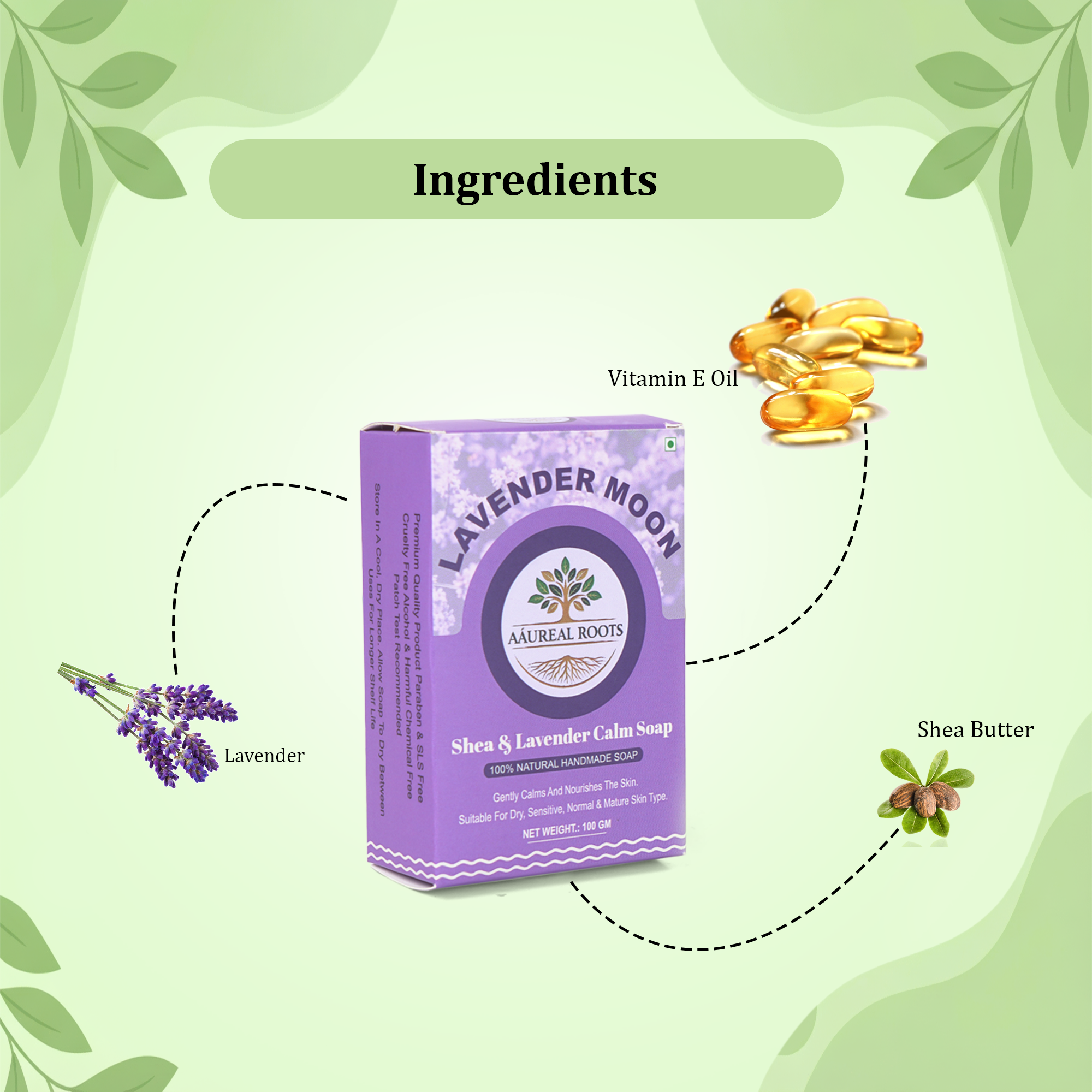 Aáureal Roots Lavender Moon Calm Soap - Image 5