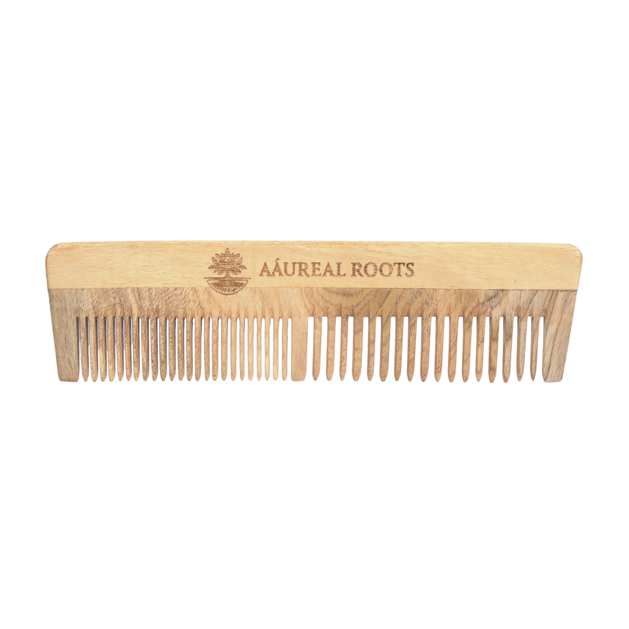 Aaureal Roots Neem Wood Full Comb